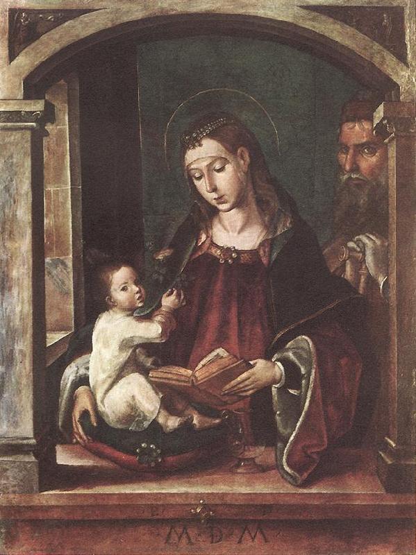 BERRUGUETE, Pedro Holy Family fghgjhg oil painting picture